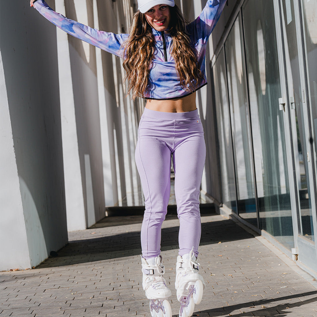 Urban street skating in FlyingEagle REAVER TRI hardboot skates