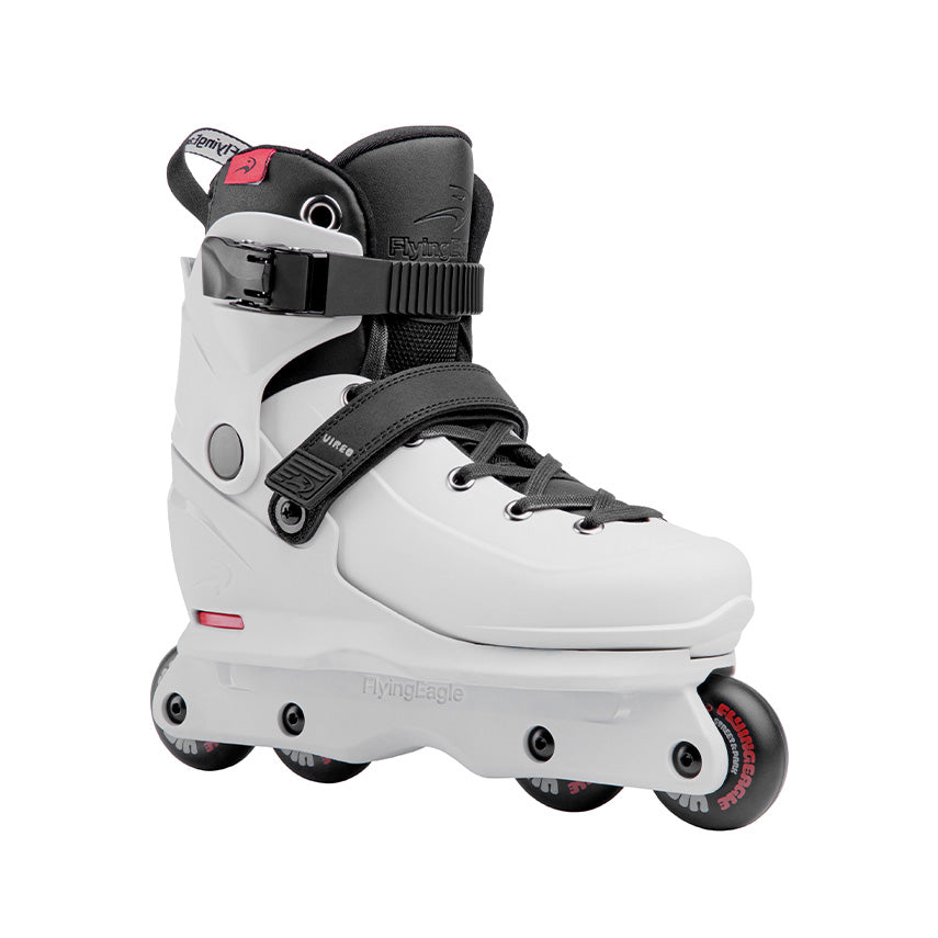 FlyingEagle VIREO white adjustable skates, children aggressive skate EU 30-39