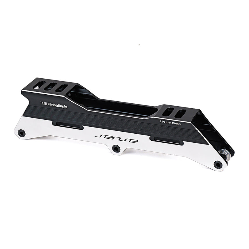 Black SENSE T110 frame with Progressive Flat setup, Anti-Bump Technology and rockering axles