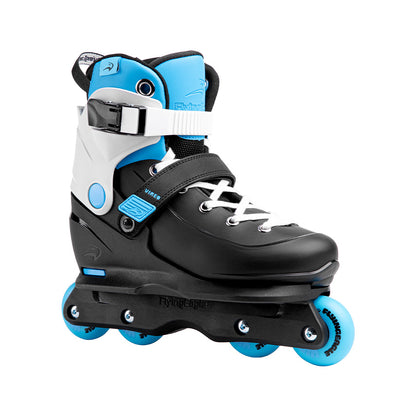FlyingEagle VIREO blue adjustable skates, supportive wide fit for growing feet