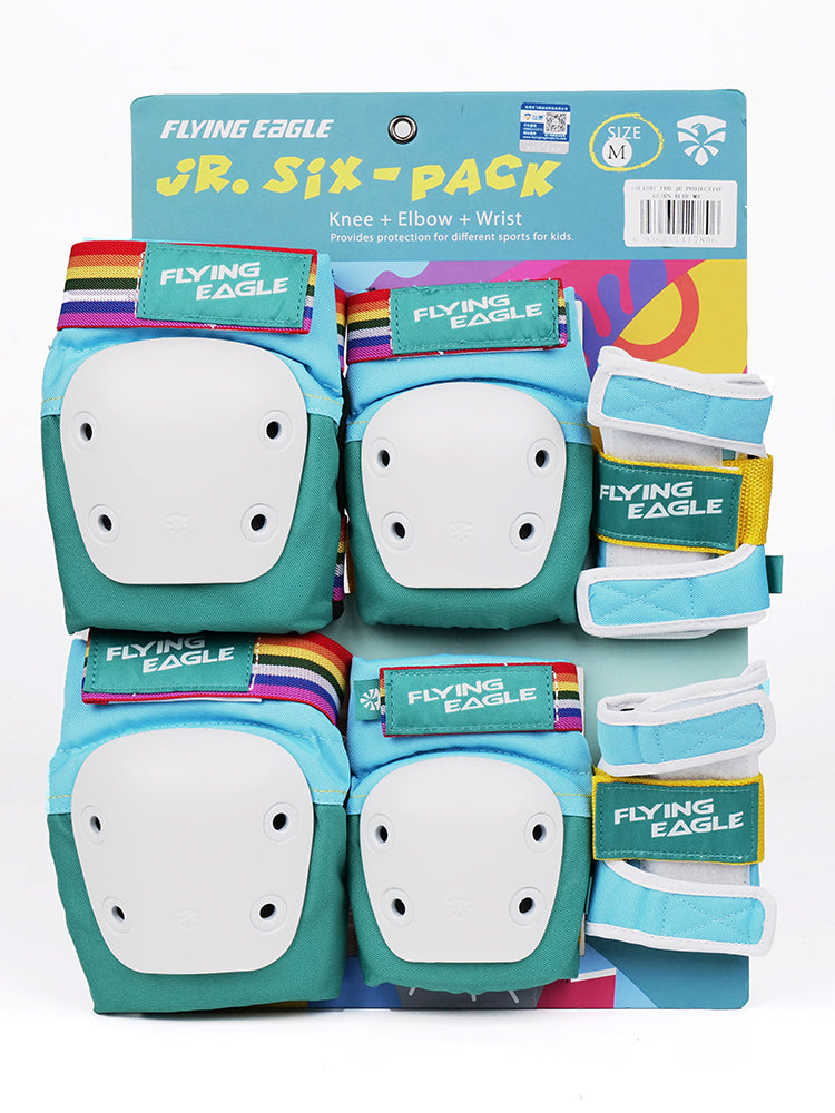 FlyingEagle VALIANT PRO JR blue pads shielding joints for balance bike and skateboarding