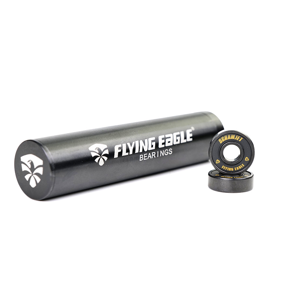 FlyingEagle SCRAMJET premium skate bearings, high-performance ceramic ball design for long-lasting quality