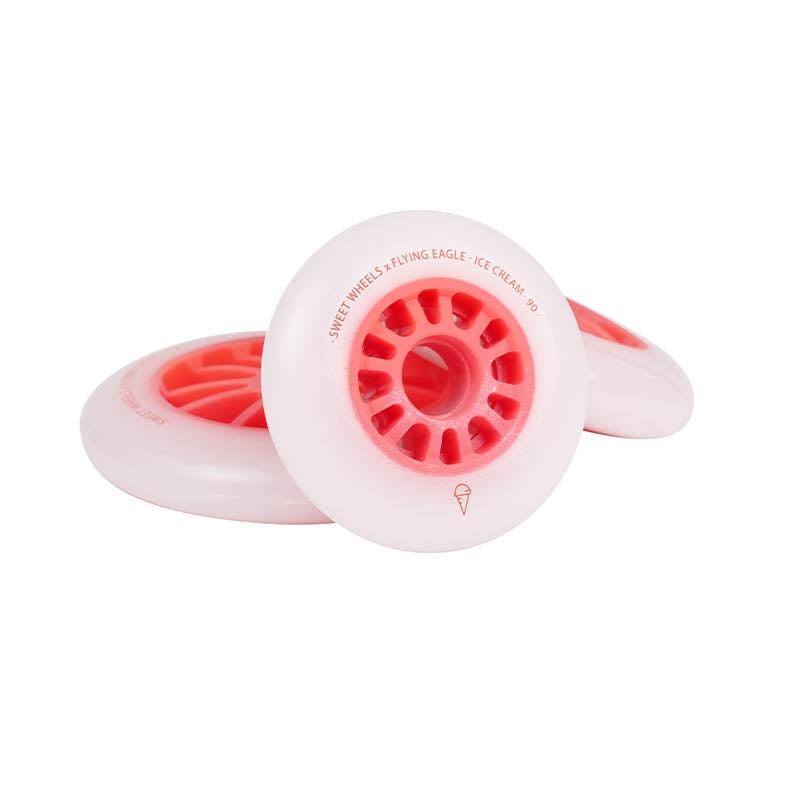 FlyingEagle ICE CREAM Sweet Wheels bullet profile shiny urethane wheels for fast smooth urban inline skating