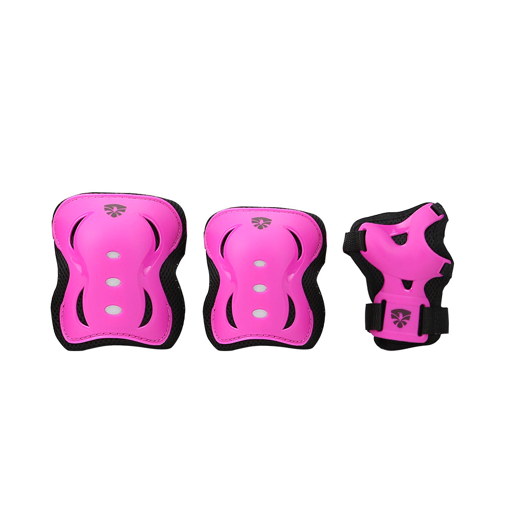FlyingEagle V5 pink 6pcs protective pads set for inline skating and bicycle riding