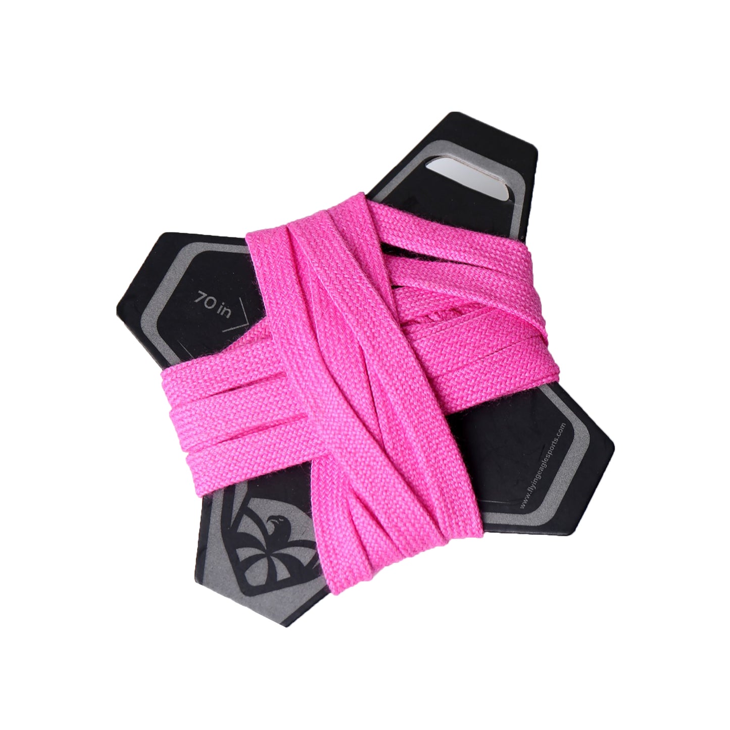 FlyingEagle CONES pink enhanced waxed laces, sturdy accessory for all inline skates