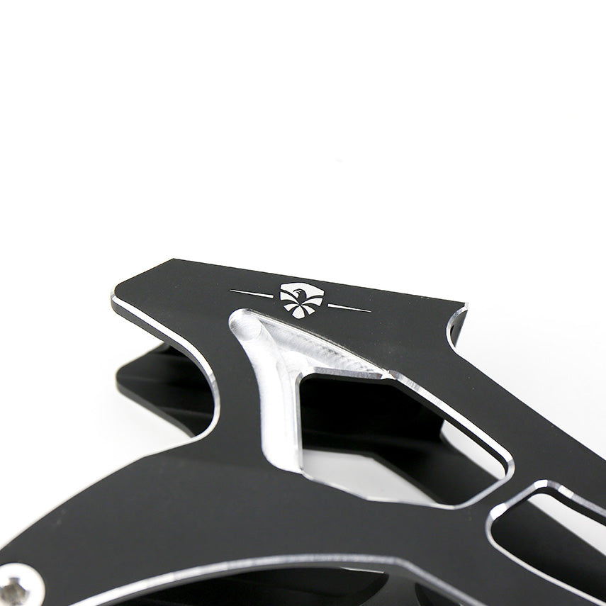 Close-up rear wheel structure of FlyingEagle ULTRASONIC low gravity 3×125mm skate frame
