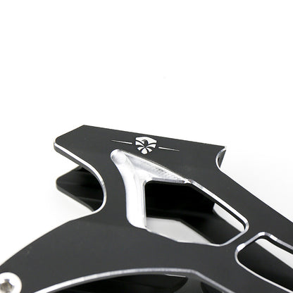 Close-up rear wheel structure of FlyingEagle ULTRASONIC low gravity 3×125mm skate frame