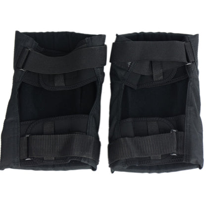 Black SHIELD PRO sports knee pads reliable protection and snug fit for outdoor activities