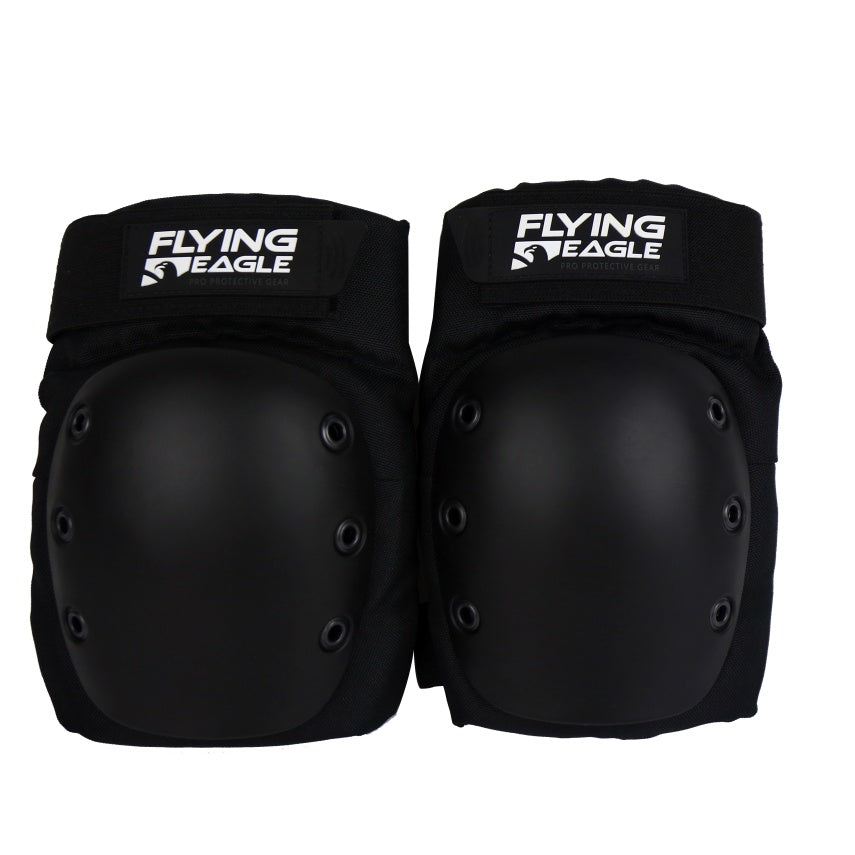 FlyingEagle ARMOUR black knee pads comfortable elastic protective knee guards for skating