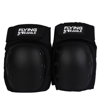 FlyingEagle ARMOUR black knee pads comfortable elastic protective knee guards for skating