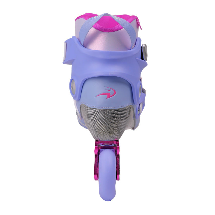 Kids purple carbon skates FlyingEagle DRIFT Jr with 3-in-1 insole system
