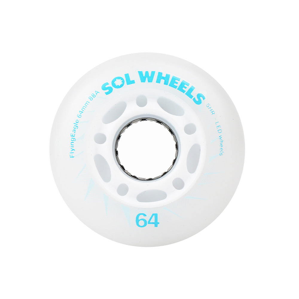 FlyingEagle SOL LED blue 88A super high rebound PU wheels with automatic lighting while skating