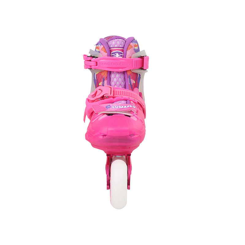 FlyingEagle LUMAFLY pink inline skates great for kids looking to advance skating skills