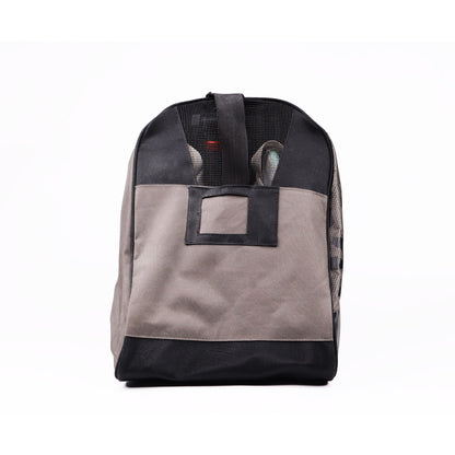 FlyingEagle CARRY BAG black single tote bag with reinforced bottom and dual carry handles