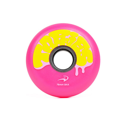 FlyingEagle TAFFIES 84A pink wheel, smooth comfortable ride, available in 72mm 76mm 80mm for indoor use
