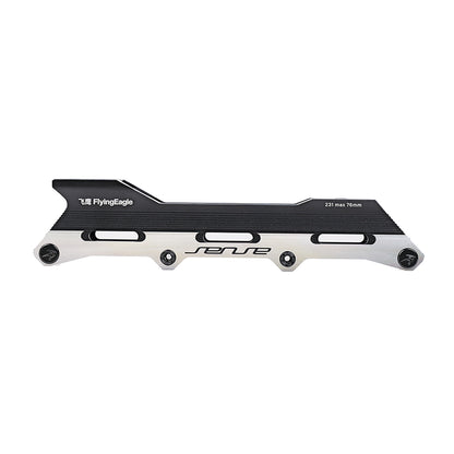 FlyingEagle SENSE S76 black frame, one-piece build with Progressive Flat setup for urban skating