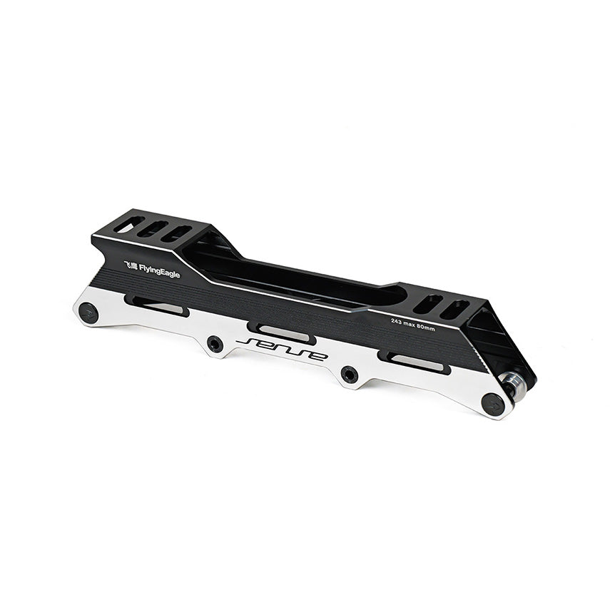 Black SENSE series frame equipped with Anti-Bump Technology and rockering axles for stable performance