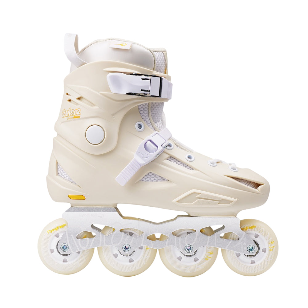 Flying Eagle AVIAN beige adults 4-wheel hard boot inline skates for fitness urban flat ground freestyle skating