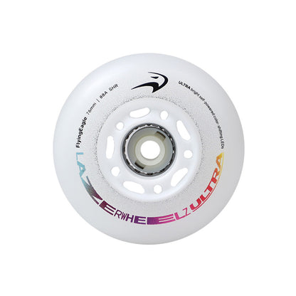 FlyingEagle LAZERWHEELZ ULTRA 80mm color-shifting wheell, 88A hardness, bright LED lighting for stylish night skating