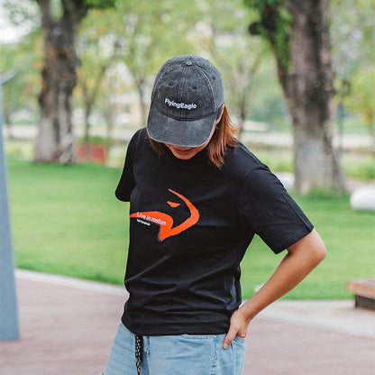 Skater wearing FlyingEagle classic cotton cap doing outdoor inline skating sports