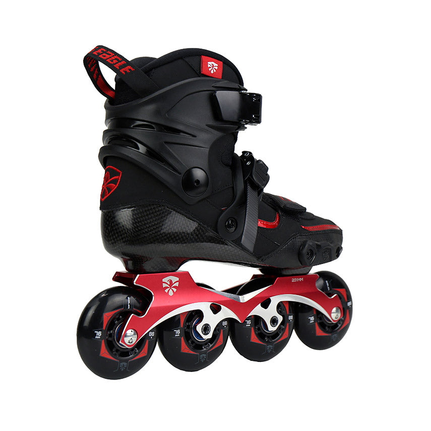 Black with red FlyingEagle DRIFT 2 carbon urban inline skates