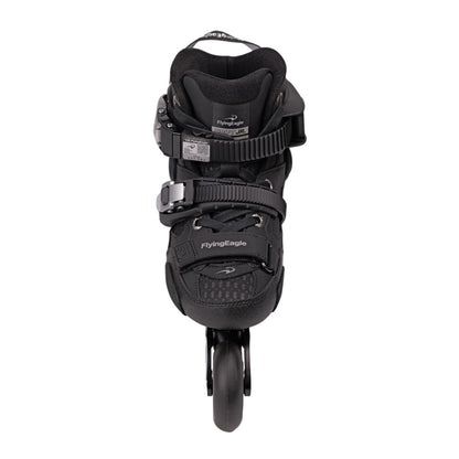Black FlyingEagle DRIFT Jr 4 wheels skates EU 29-37 for slalom and freestyle