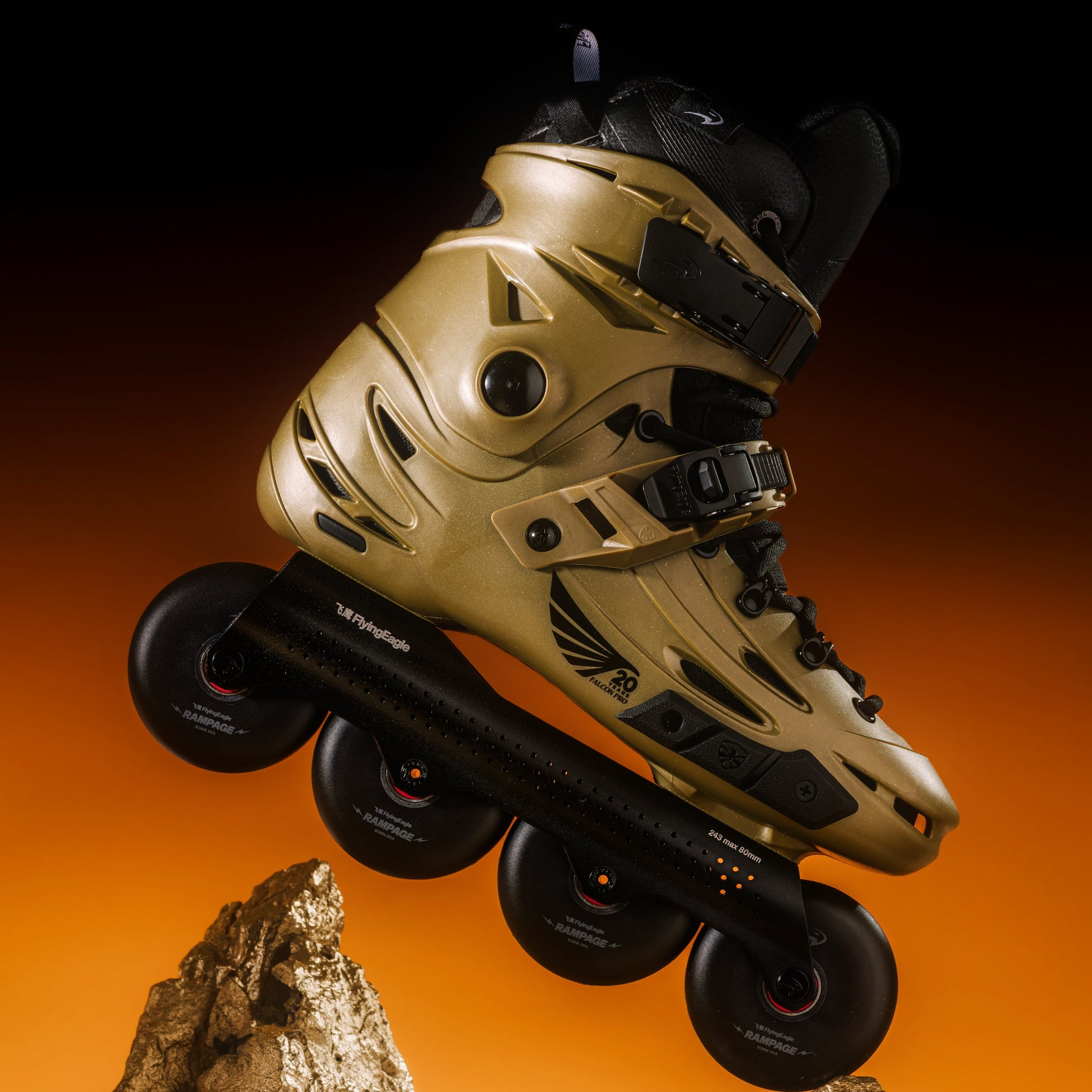 FlyingEagle FALCON Pro gold  urban performance roller skates