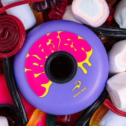 FlyingEagle TAFFIES purple wheel with 84A hardness, lively feel for daily indoor and slalom skating