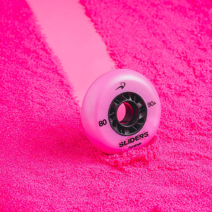 FlyingEagle SLIDERS 90A pink wheel, perfect for beginners practicing parallel slides and braking techniques