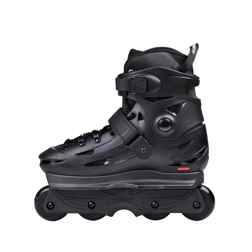 Black FlyingEagle ENKIDU aggressive 4 wheels inline skates