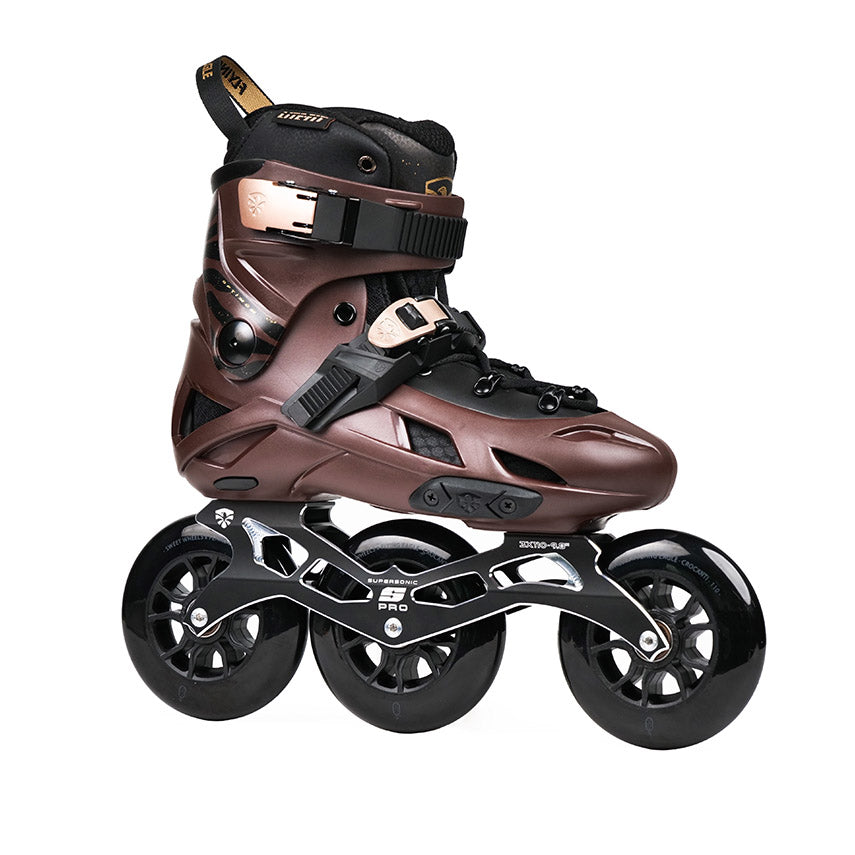 Brown FlyingEagle OPTIMUM TRI skates EU 36 to 46 with 3*110mm wheels