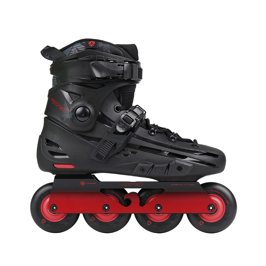 Flying Eagle RAVEN black hard-boot inline skate EU 36-46 4 wheel design