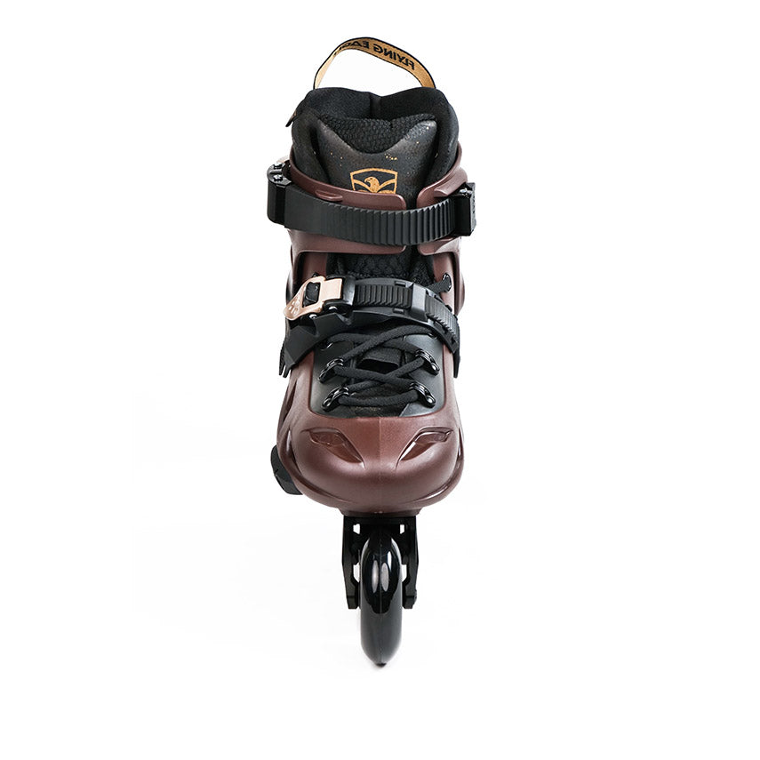 Brown FlyingEagle Optimum hard-boot skates EU 36 to 46 with side protector