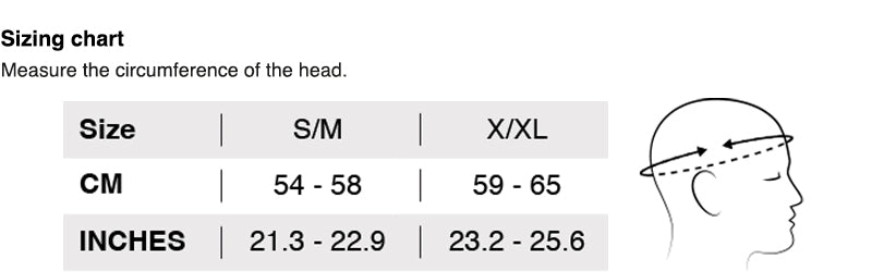 Sizing chart for FAST FORWARD