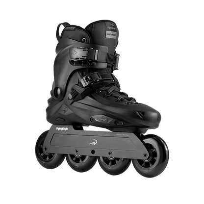 Black FlyingEagle REAVER Pro D8490, flatland trick inline skates EU 36-46 with hard boot