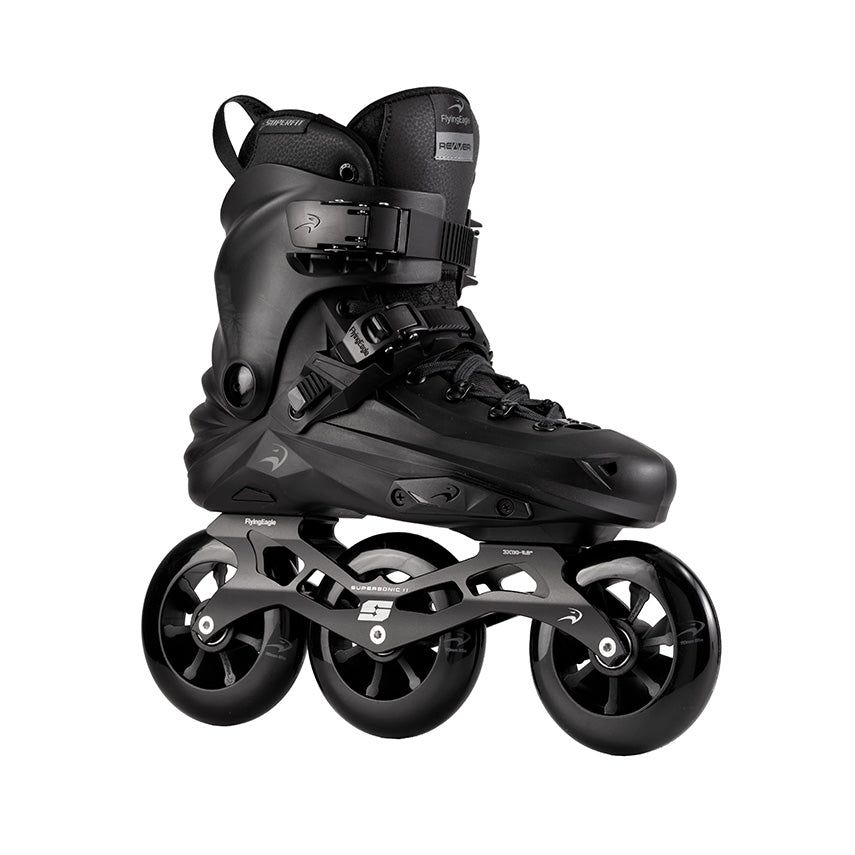 FlyingEagle ReaverPro X7T110 black urban inline skate with 3*110mm SHR 85A wheels for adult 