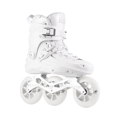 FlyingEagle ReaverProT110 white inline triskate with 3*110mm 85A wheels