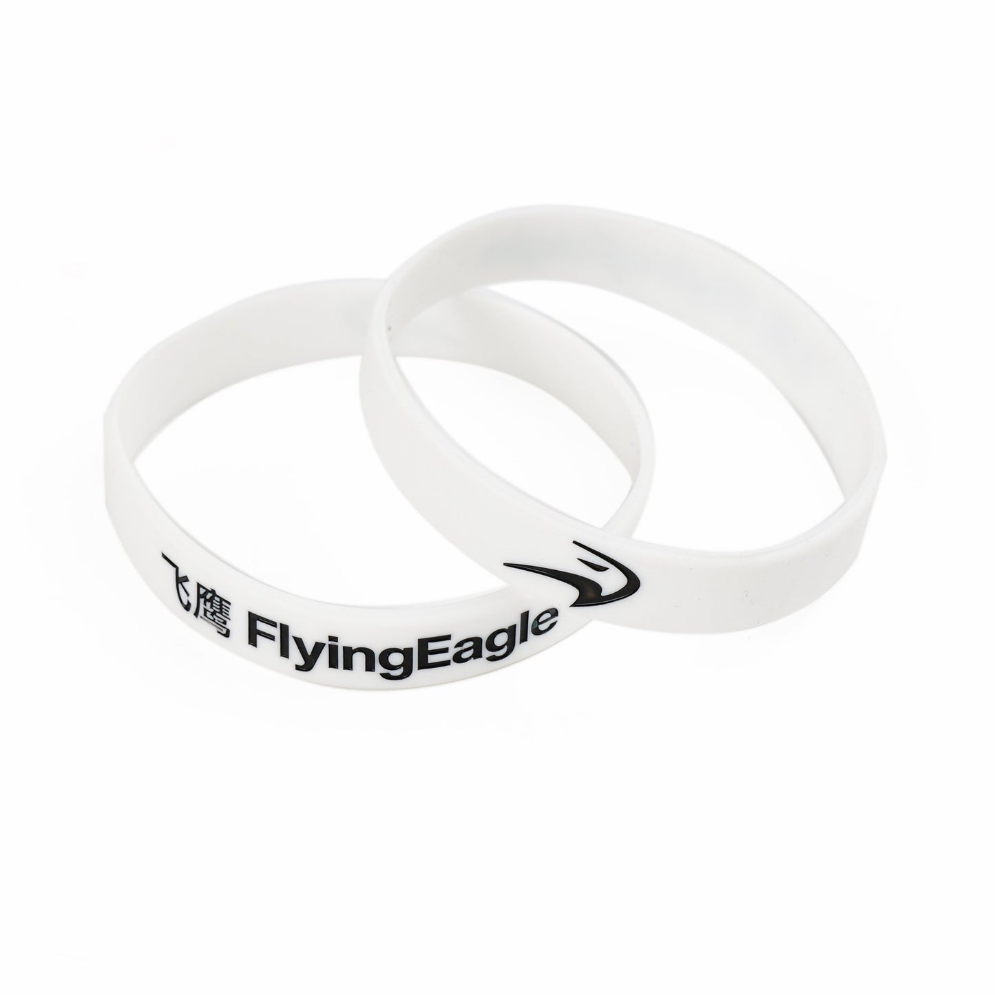 FlyingEagle white silicone comfortable wrist band accessory for adults