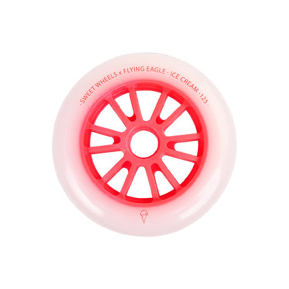 FlyingEagle ICE CREAM 110mm red premium urethane inline wheel soft rolling durable sliding performance