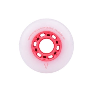 72/76/80mm Pink shiny finish ICE CREAM wheel by FlyingEagle reliable traction freestyle skate gear