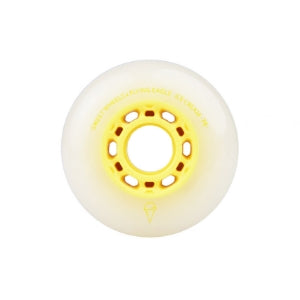 FlyingEagle ICE CREAM Sweet Wheels yellow shiny bullet PU wheel, premium urethane smooth grip durable inline skate accessory