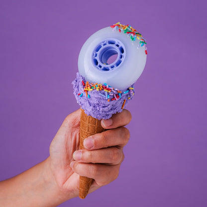 purple ICE CREAM wheel soft rolling strong grip for beginner inline skates
