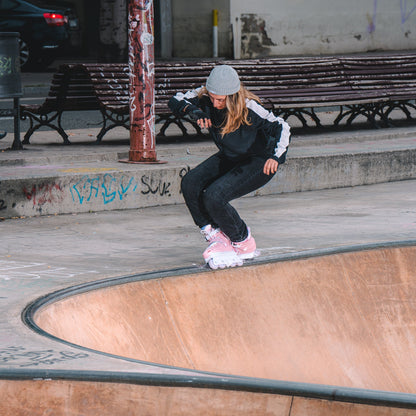 Skater performing street tricks with FlyingEagle ENKIDU aggressive skates