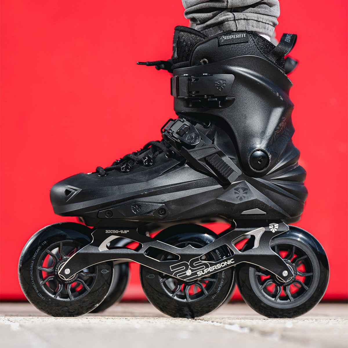 FlyingEagle REAVER TRI inline skates with 110mm SHR 85A wheels