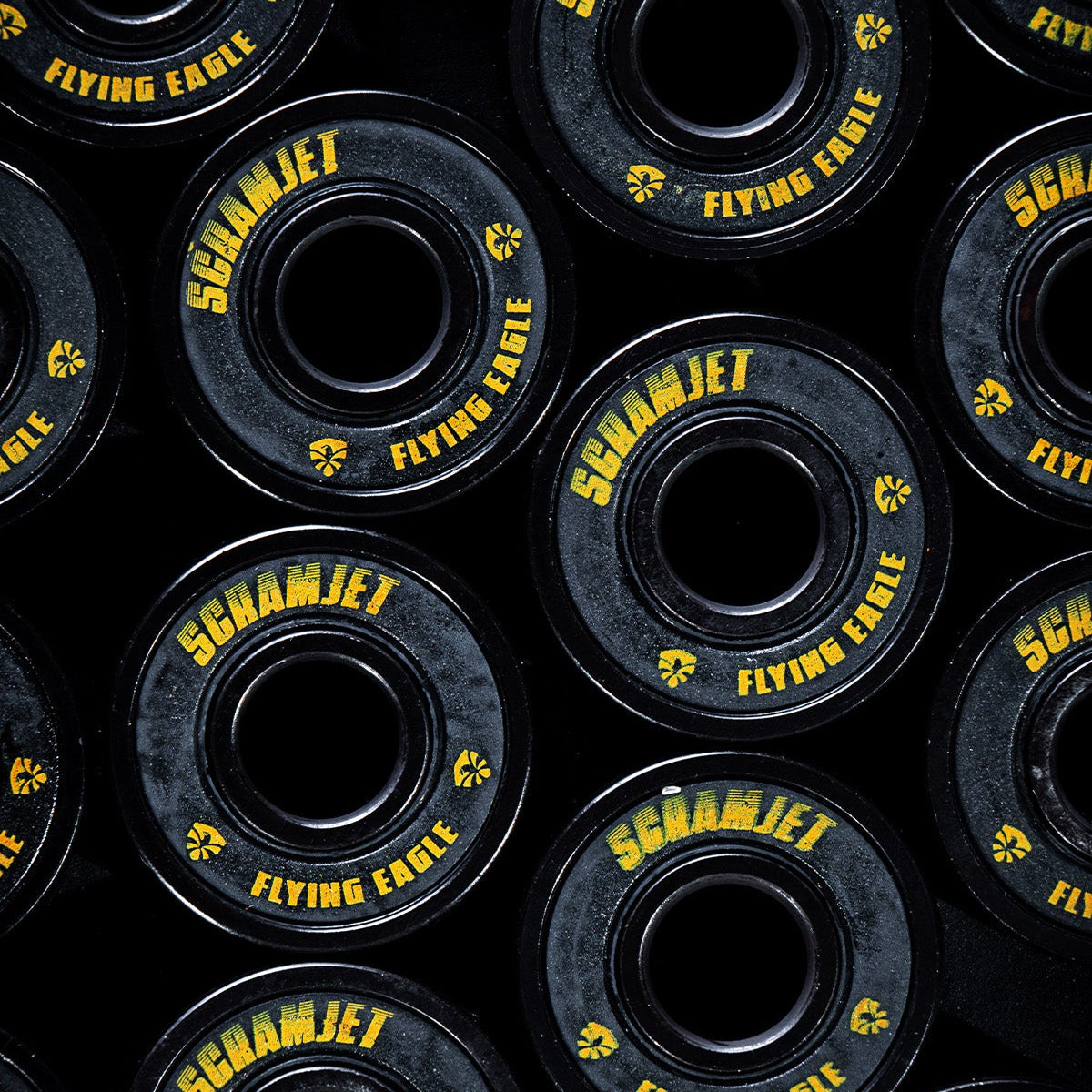 Premium black FlyingEagle SCRAMJET bearings, brand top model built for superior long-distance speed performance

