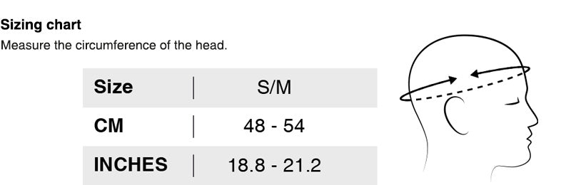 Sizing chart for KT