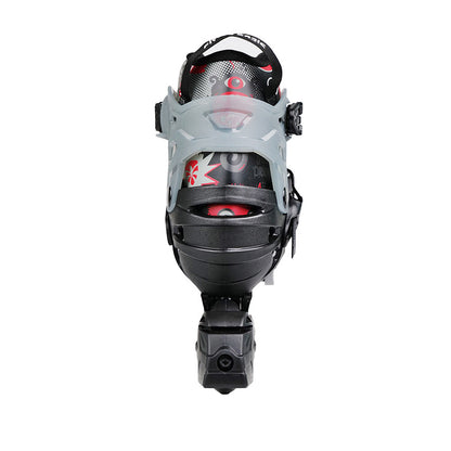 Back view FlyingEagle L6 Lumos black kid inline skates with style, performance and comfort