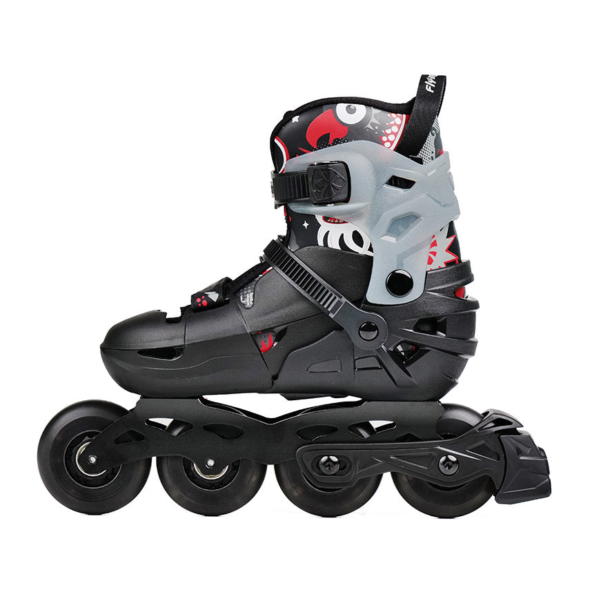 Black FlyingEagle L6 Lumos inline skates comfortable for young skaters