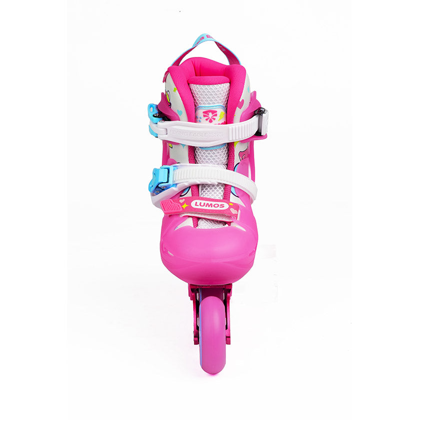 FlyingEagle L6 Lumos pink kid inline skates size-adjustable EU 27-42