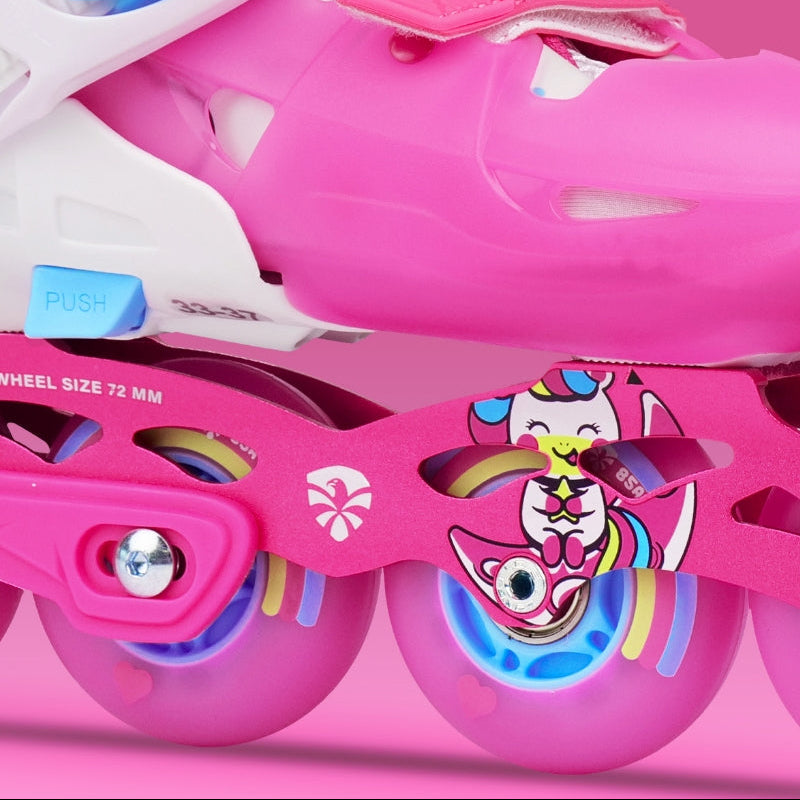 FlyingEagle L6 Lumos size-adjustable kid inline skates EU 27-42 with universal brake included